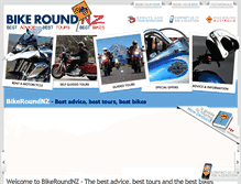 Tablet Screenshot of bikeroundnz.com